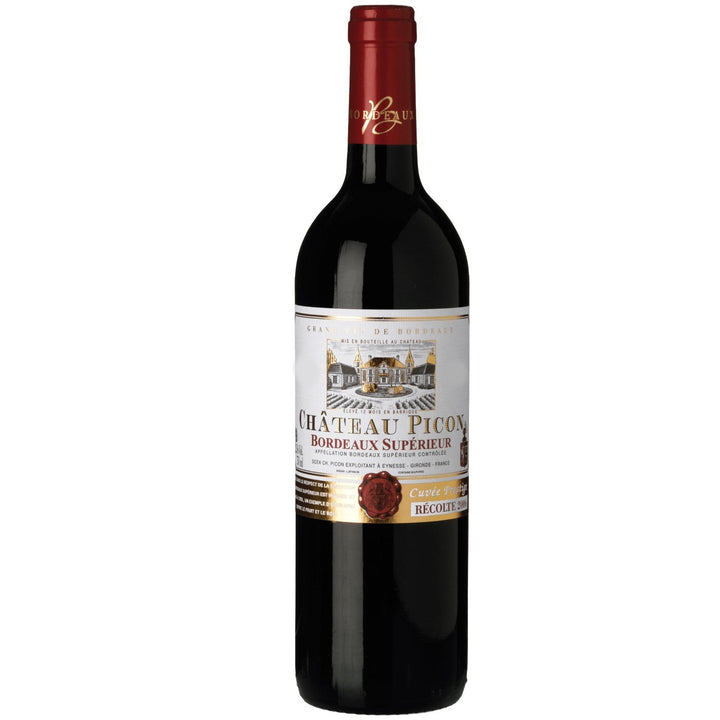 Château Picon Bordeaux superieur AOC Rotwein Wein trocken Frankreich I Visando Paket (12 x 0,75l) - Versanel -