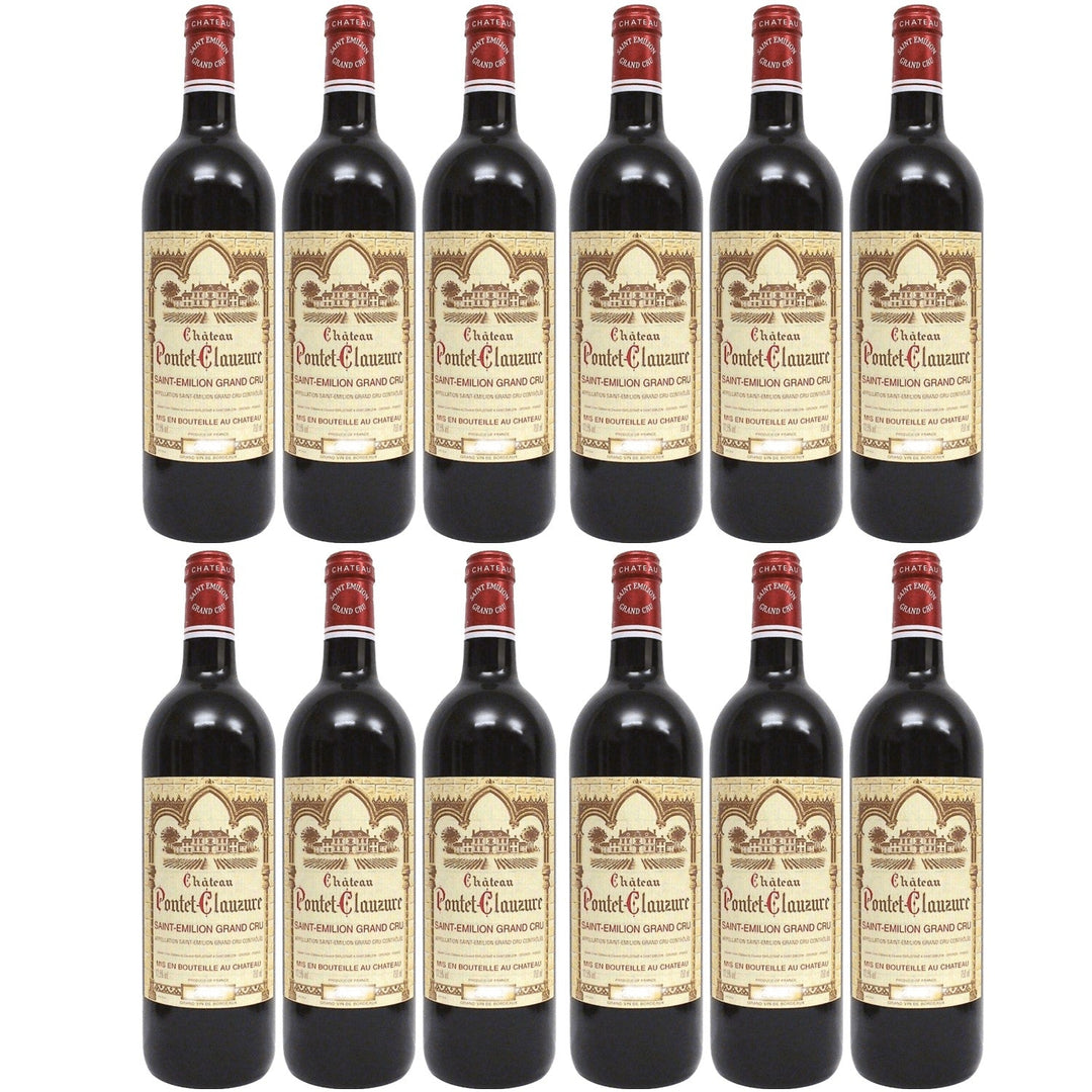 Château Pontet Clauzure Saint Emilion Grand Cru AOC Rotwein Wein trocken Frankreich I Visando Paket (12 x 0,75l) - Versanel -