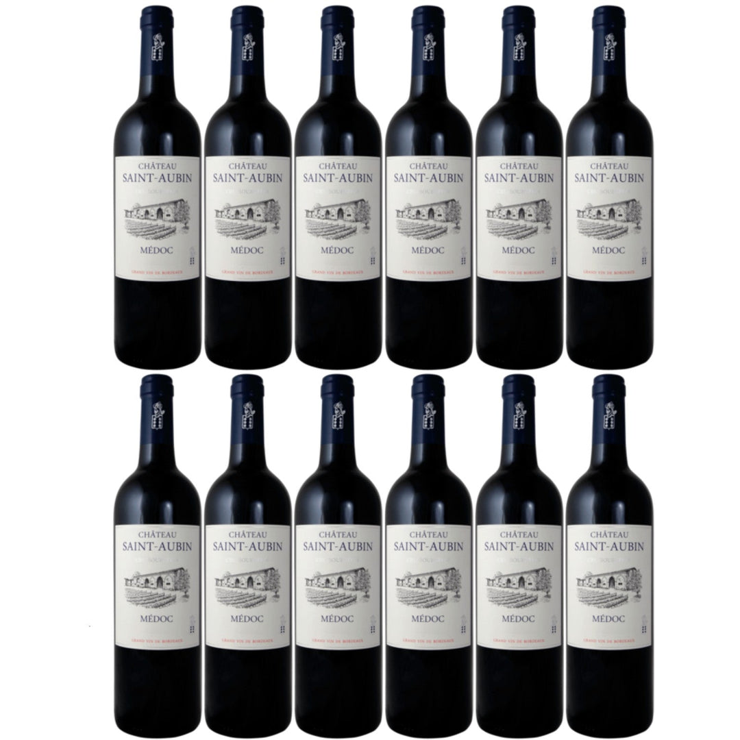 Château Saint-Aubin Cru Bourgeois Médoc AOC Rotwein Wein trocken Frankreich (12 x 0.75l) - Versanel -