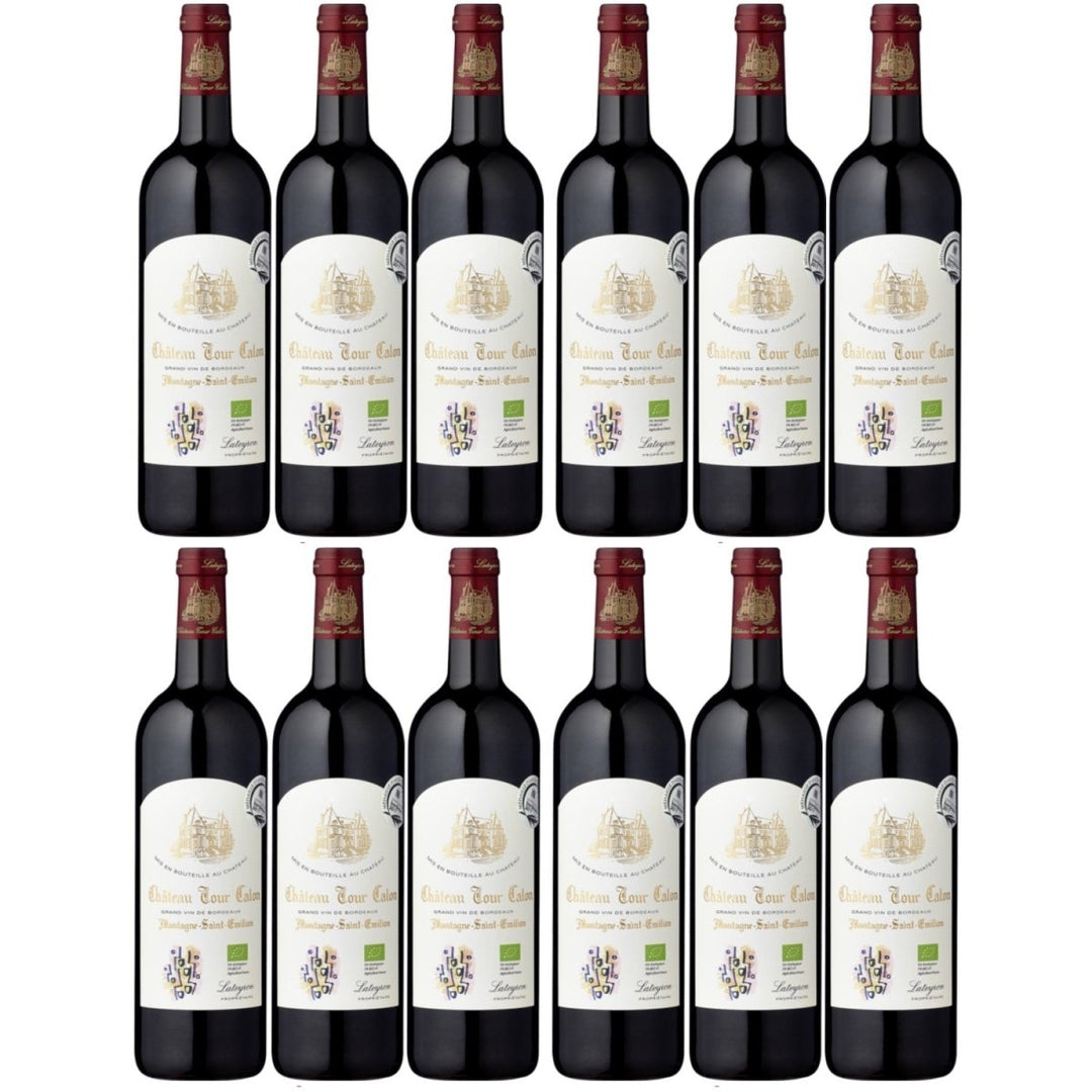 Château Tour Calon Montagne Saint-Émilion AOC Rotwein Bio Wein trocken Frankreich (12 x 0.75l) - Versanel -