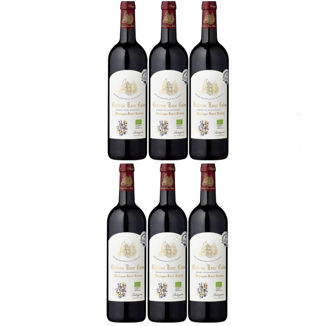 Château Tour Calon Montagne Saint-Émilion AOC Rotwein Bio Wein trocken Frankreich (6 x 0.75l) - Versanel -