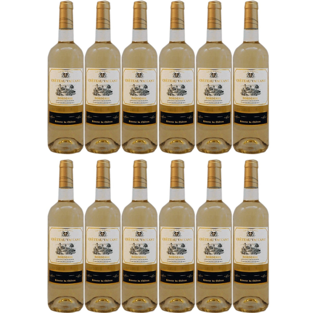 Château Vaccant Bordeaux moelleux AOC Weißwein Wein lieblich Frankreich I Visando Paket (12 x 0,75l) - Versanel -