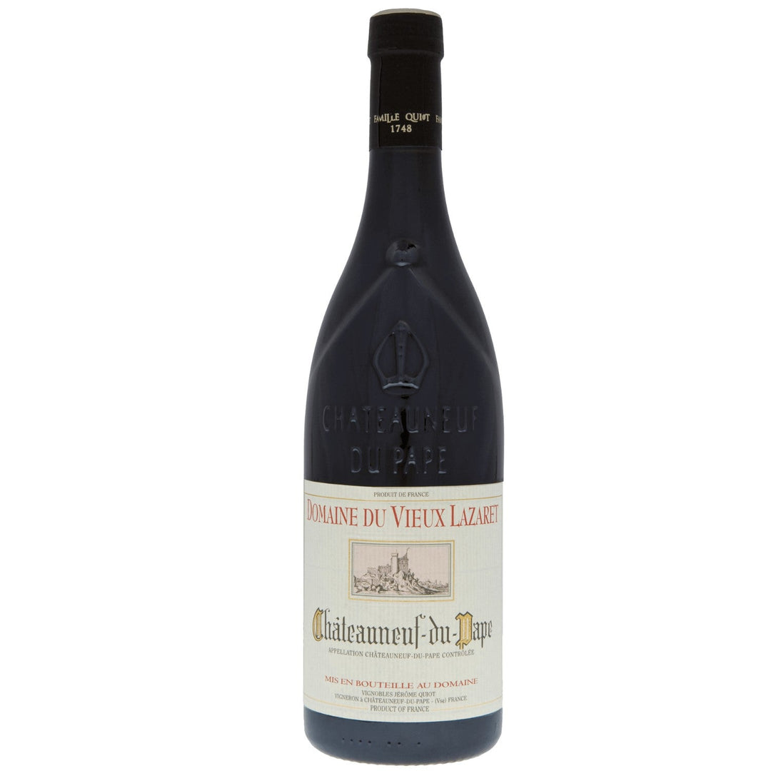 Châteauneuf du Pape AOC Domaine du Vieux Lazaret Rotwein Wein trocken Frankreich I Visando Paket (6 x 0,75l) - Versanel -