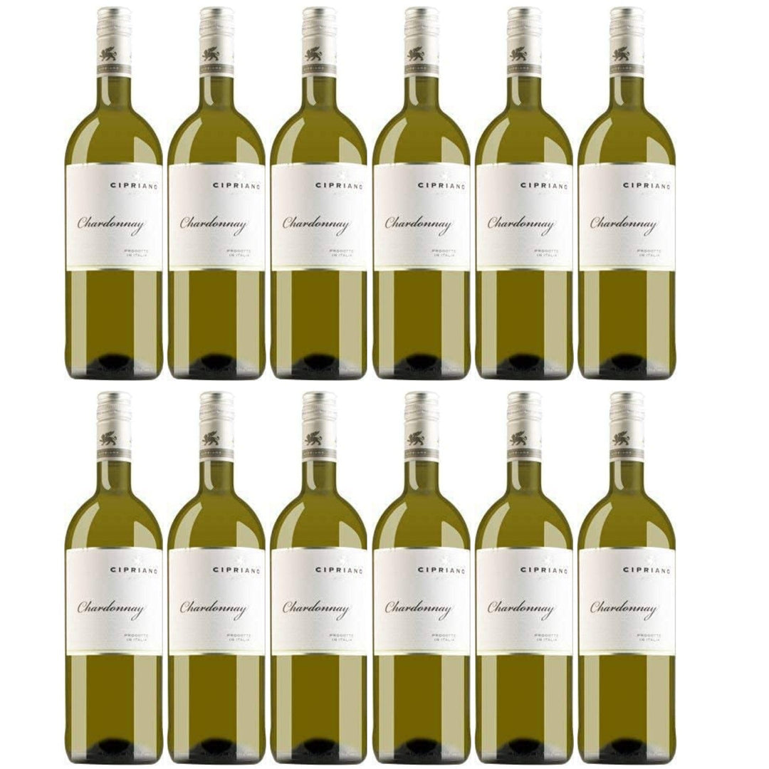 Cipriano Chardonnay Veneto Weißwein italienischer Wein trocken IGT Italien (12 x 1.0l) - Versanel -