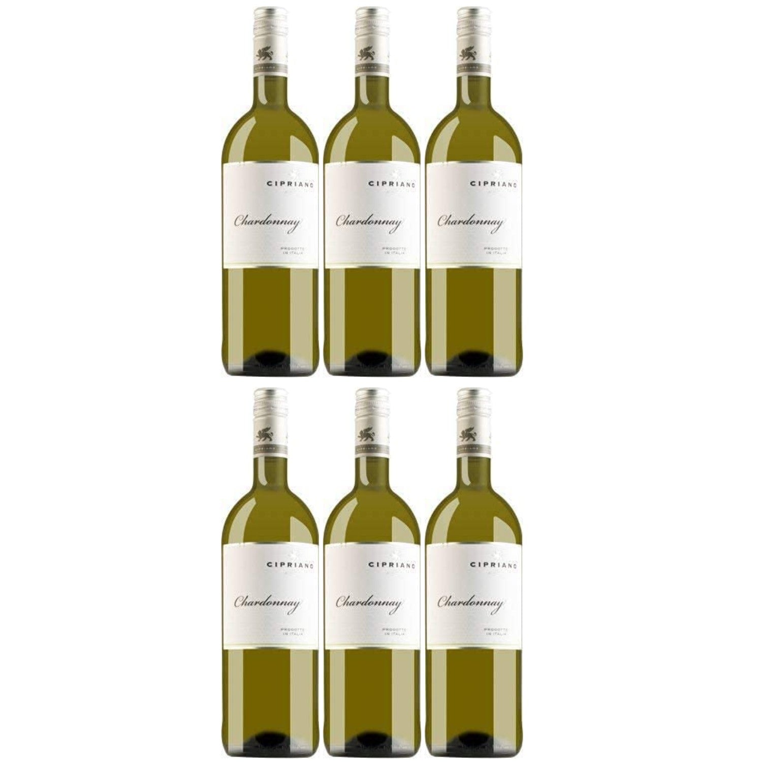 Cipriano Chardonnay Veneto Weißwein italienischer Wein trocken IGT Italien (6 x 1.0l) - Versanel -