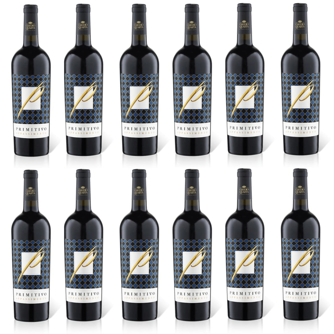 Claudio Quarta Primitivo Appassimento Puglia IGP Rotwein Wein Trocken Italien (12 x 0,75l) - Versanel -