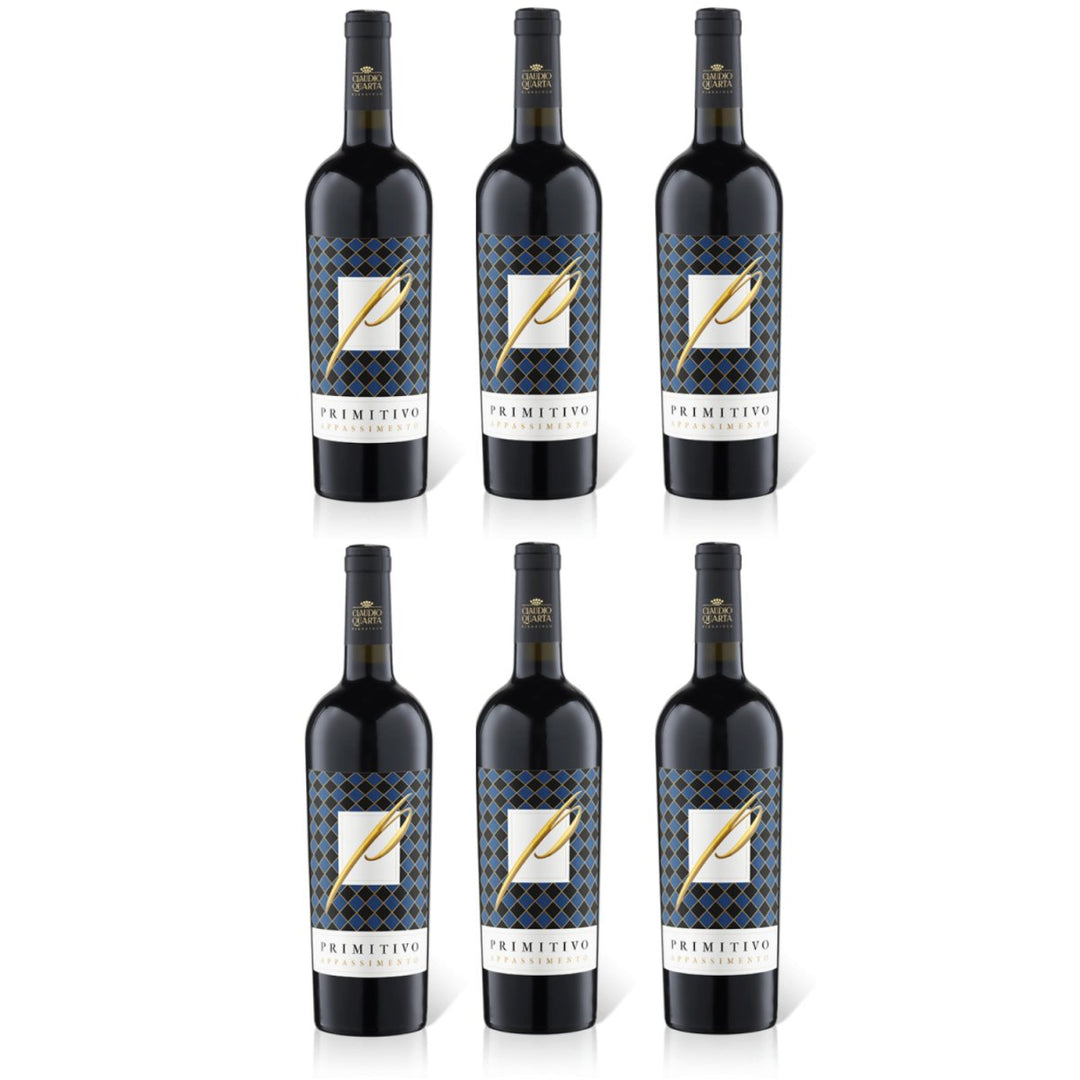Claudio Quarta Primitivo Appassimento Puglia IGP Rotwein Wein Trocken Italien (6 x 0,75l) - Versanel -