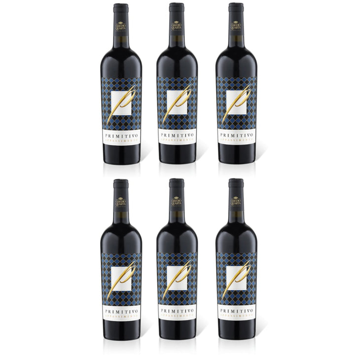 Claudio Quarta Primitivo Appassimento Puglia IGP Rotwein Wein Trocken Italien (6 x 0,75l) - Versanel -