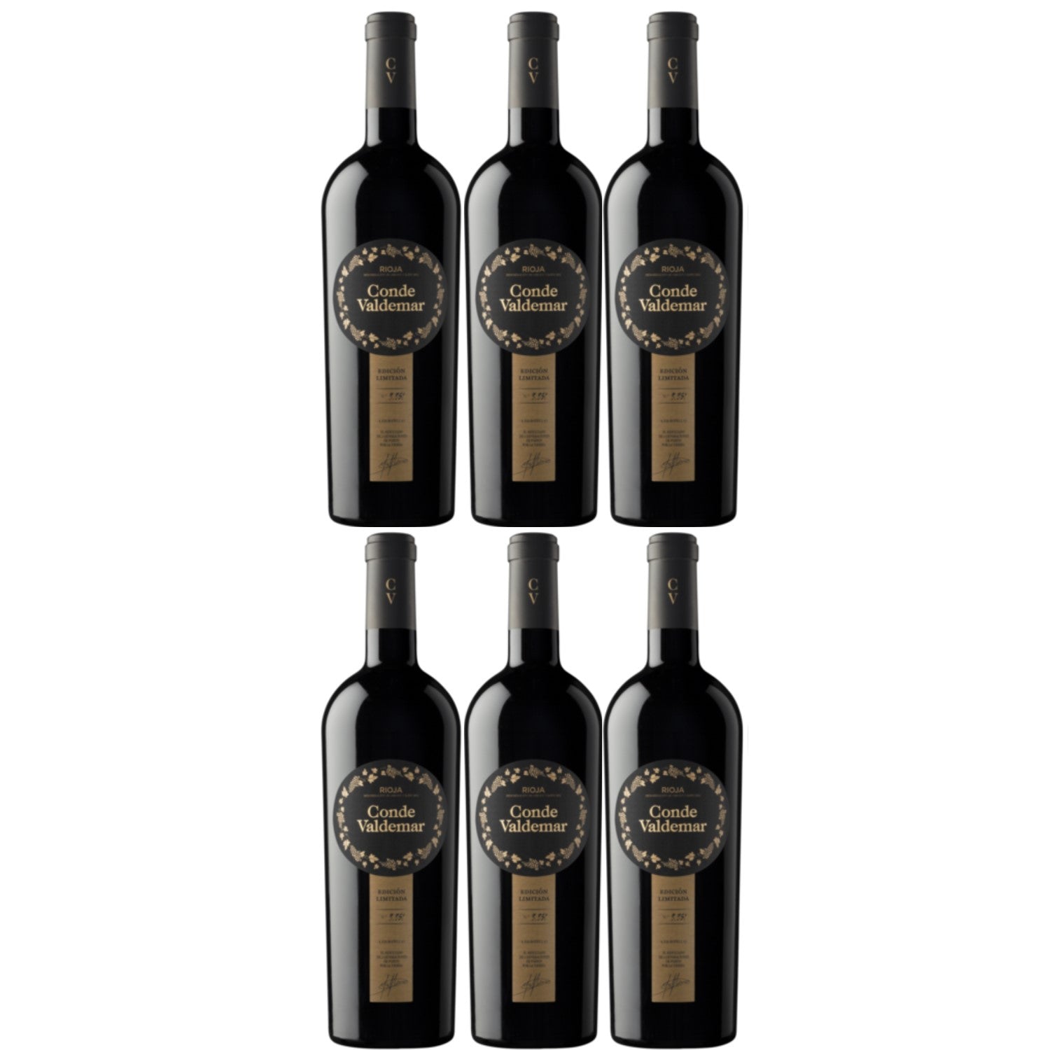 Conde Valdemar Edición Limitada Rioja DOCa Rotwein veganer Wein trocken Spanien (6 x 0.75l) - Versanel -