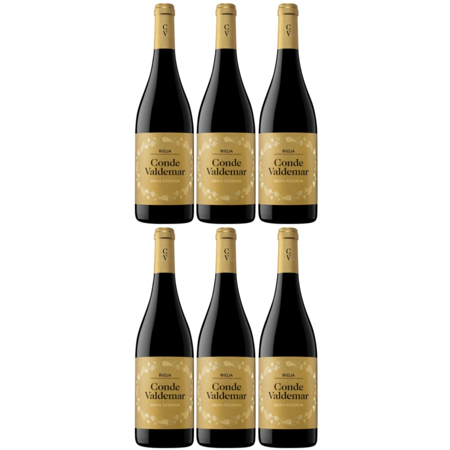 Conde Valdemar Gran Reserva Rioja DOCa Rotwein veganer Wein trocken Spanien (6 x 0.75l) - Versanel -