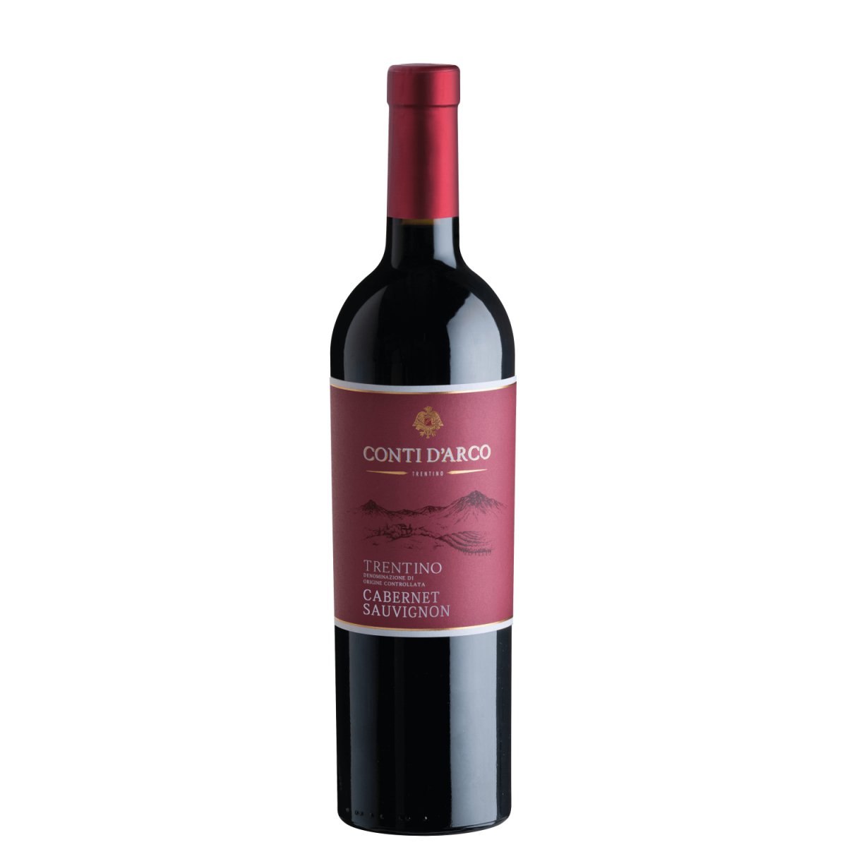 Conti d'Arco Cabernet Sauvignon Trentino DOC Rotwein Wein trocken Italien (12 x 0,75l) - Versanel -