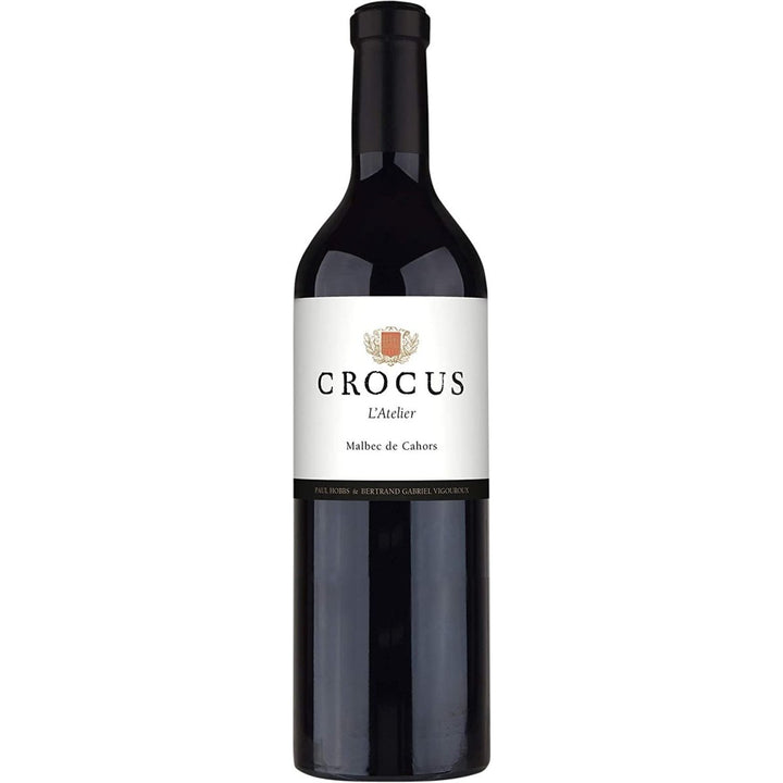 Crocus L'Atelier Malbec Cahors Rotwein veganer Wein trocken AOC Frankreich (3 x 0.75l) - Versanel -