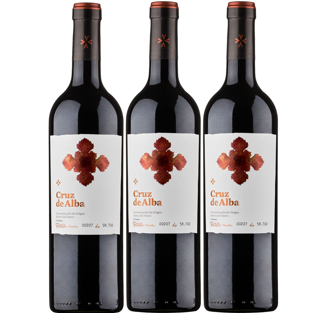 Cruz de Alba crianza Ribera del Duero DO Rotwein Wein trocken Spanien (3 x 0.75l) - Versanel -