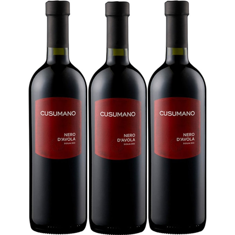 Cusumano Nero d'Avola Sicilia DOC Rotwein Wein Trocken Italien (3 x 0,75l) - Versanel -