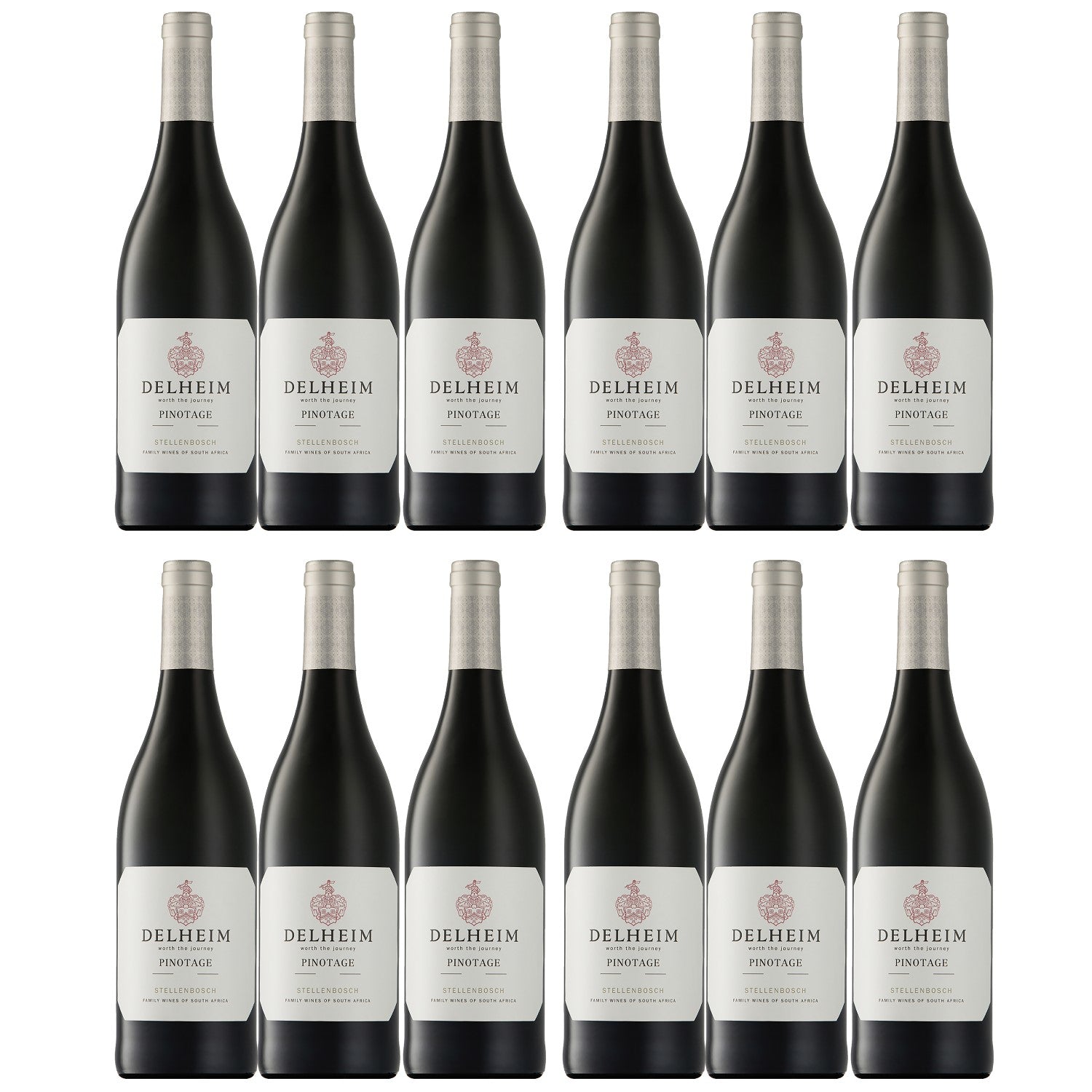 Delheim Pinotage Stellenbosch Rotwein südafrikanischer Wein trocken Südafrika (12 x 0.75l) - Versanel -