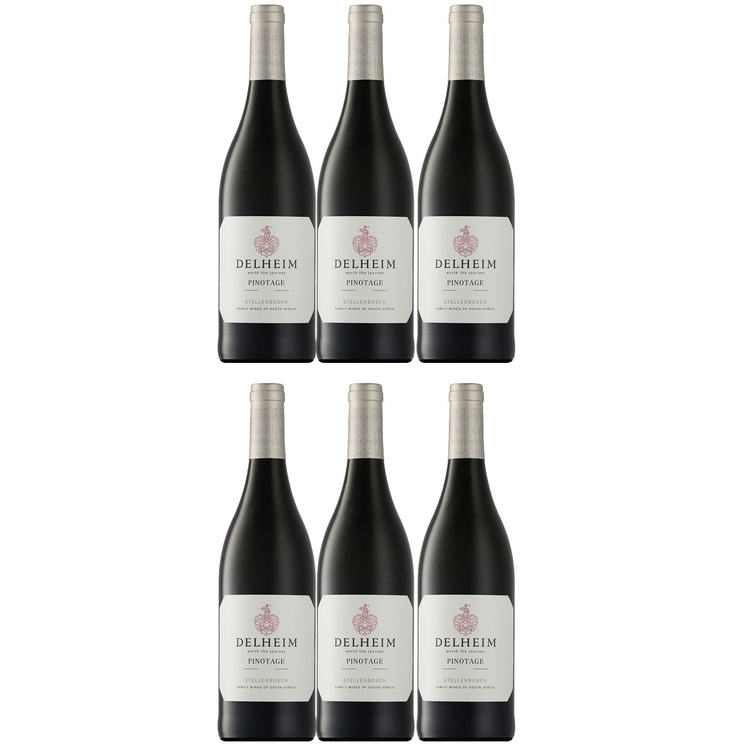Delheim Pinotage Stellenbosch Rotwein südafrikanischer Wein trocken Südafrika (6 x 0.75l) - Versanel -