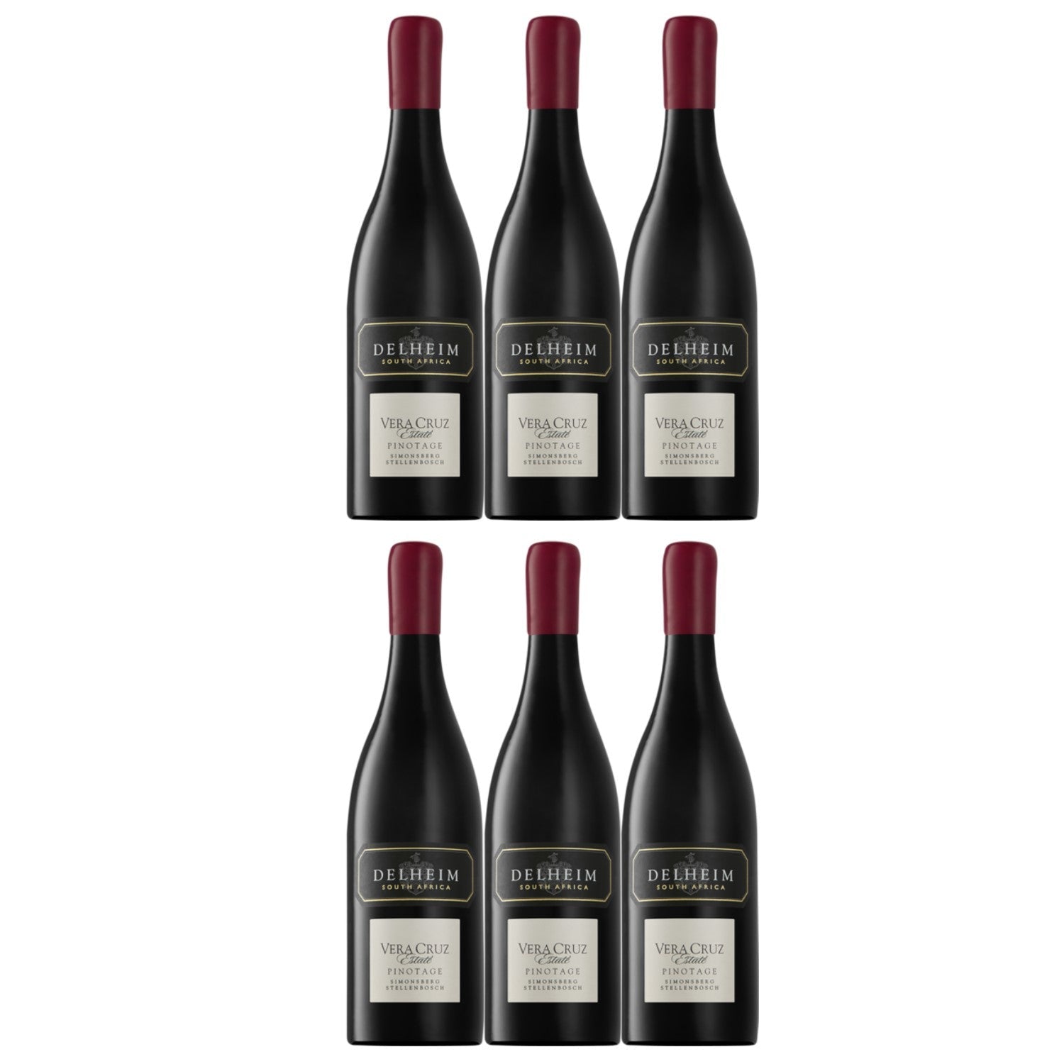 Delheim Vera Cruz Pinotage Simonsberg-Stellenbosch Rotwein Wein trocken Südafrika (6 x 0.75l) - Versanel -