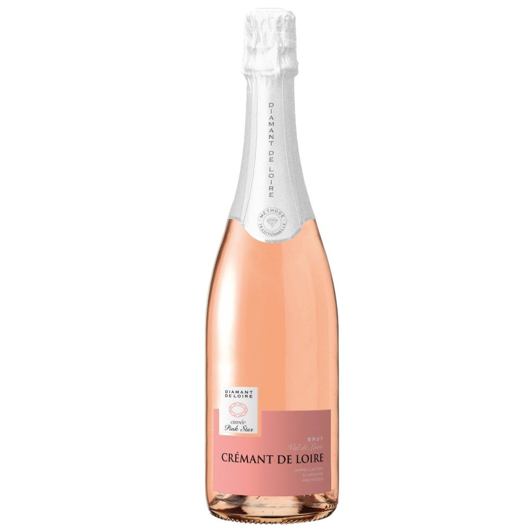 Diamant de Loire Brut Rosé Crémant de Loire Rosé Schaumwein trocken Frankreich (1 x 0,75l) - Versanel -