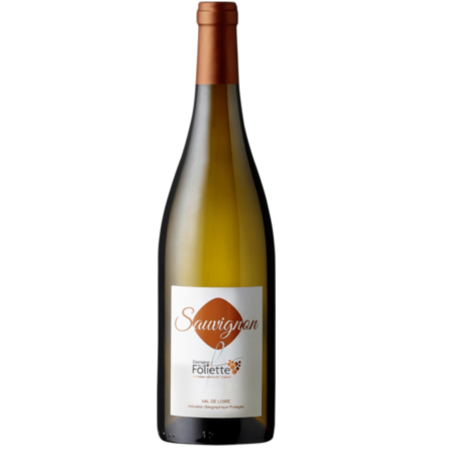 Domaine de la Foliette Sauvignon Val de Loire Weißwein veganer Wein trocken IGP Frankreich (12 x 0.75l) - Versanel -