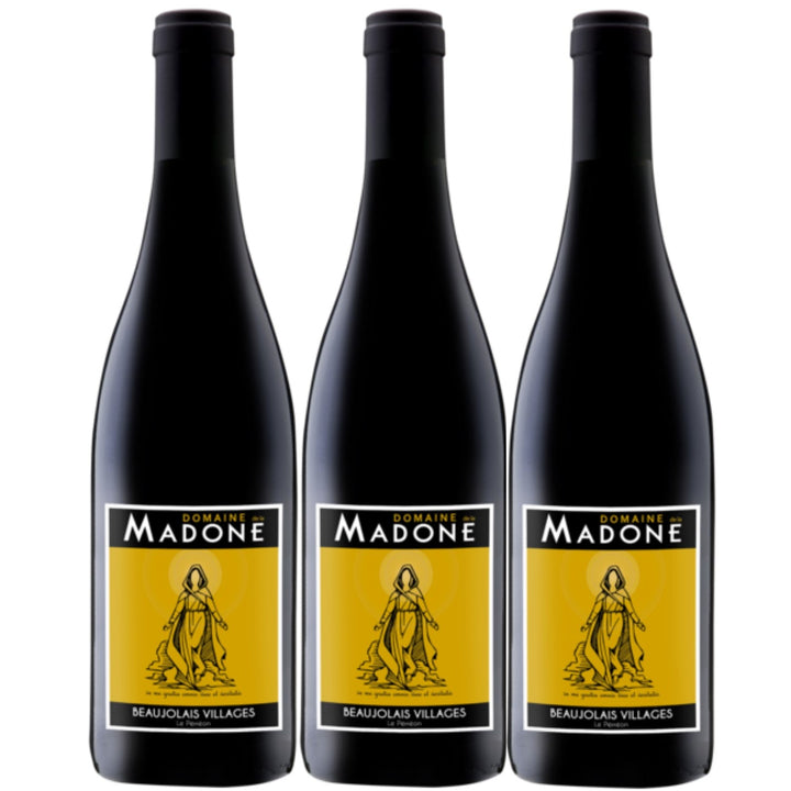 Domaine de la Madone Le Pérréon Beaujolais Villages Rotwein Wein trocken AOP Frankreich (3 x 0.75l) - Versanel -