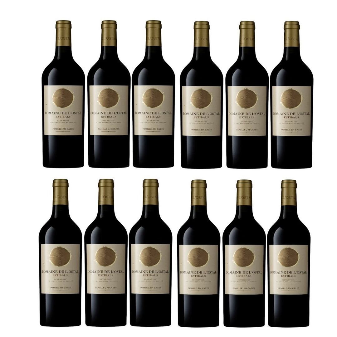 Domaine de L'Ostal Estibals Minervois Rotwein Wein trocken AOC Frankreich (12 x 0.75l) - Versanel -
