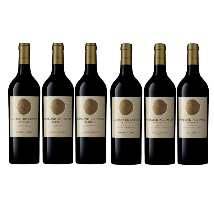 Domaine de L'Ostal Estibals Minervois Rotwein Wein trocken AOC Frankreich (6 x 0.75l) - Versanel -