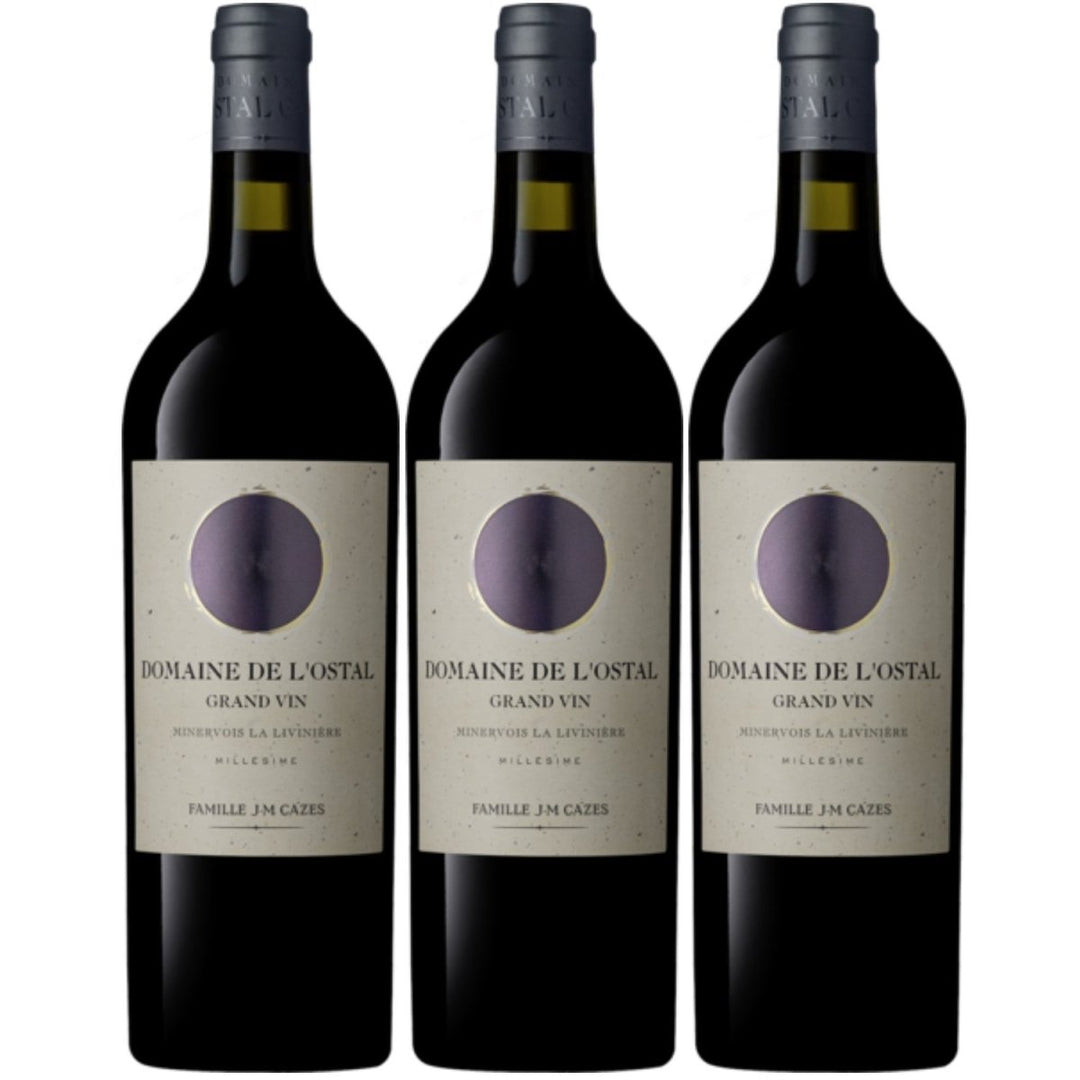 Domaine de L’Ostal Grand Vin Minervois La Livinière Rotwein Wein trocken AOC Frankreich (3 x 0.75l) - Versanel -