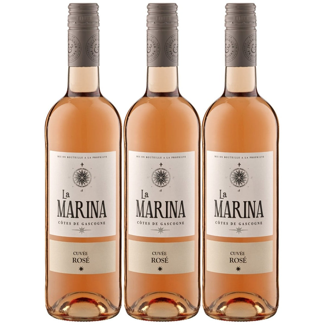 Domaine de Menard La Marina Cuvée Rosé VDP Côtes de Gascogne Roséwein Wein Trocken Frankreich (3 x 0,75l) - Versanel -