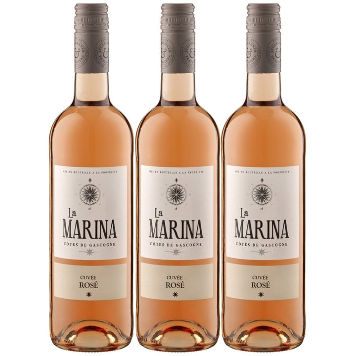 Domaine de Menard La Marina Cuvée Rosé VDP Côtes de Gascogne Roséwein Wein Trocken Frankreich (3 x 0,75l) - Versanel -