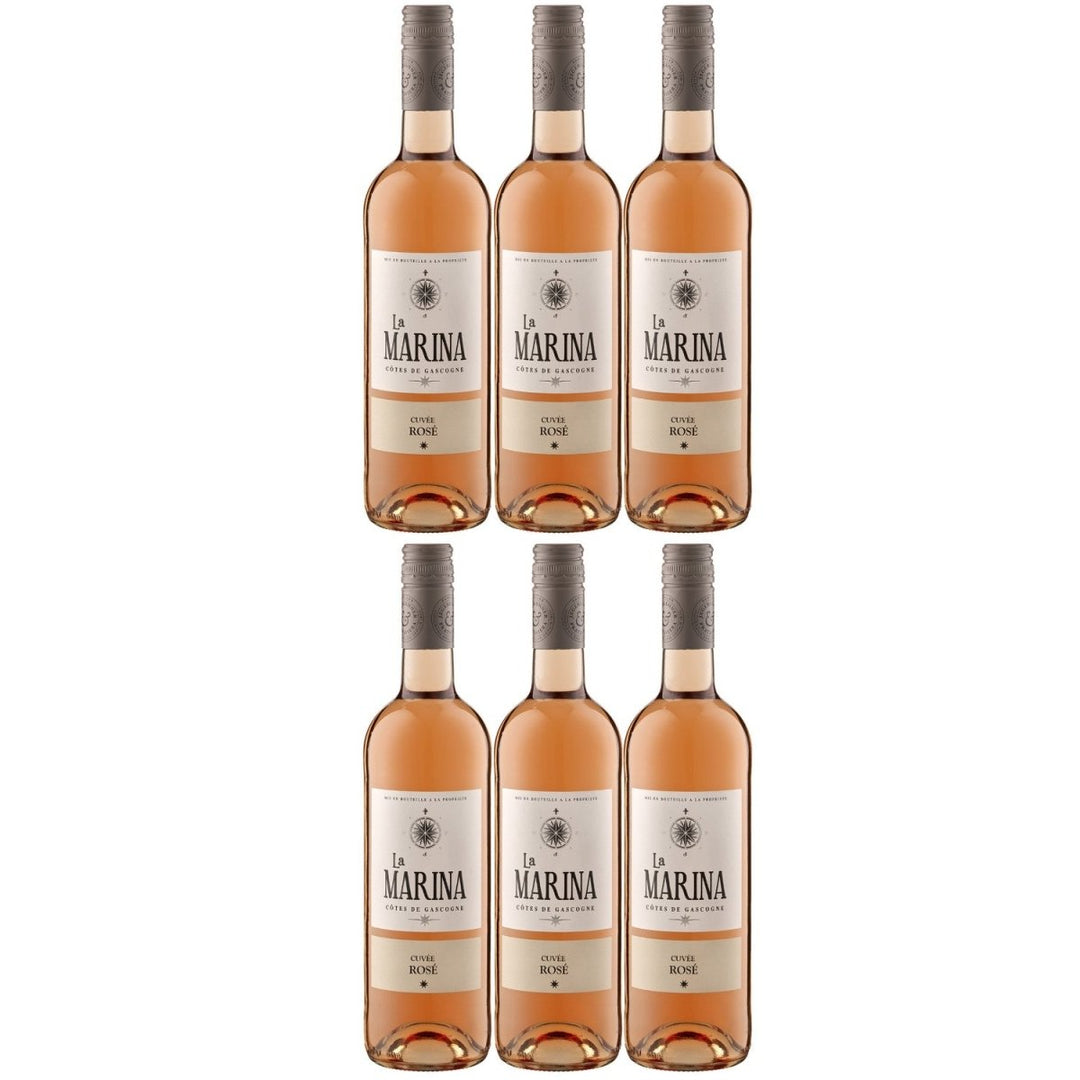 Domaine de Menard La Marina Cuvée Rosé VDP Côtes de Gascogne Roséwein Wein Trocken Frankreich (6 x 0,75l) - Versanel -
