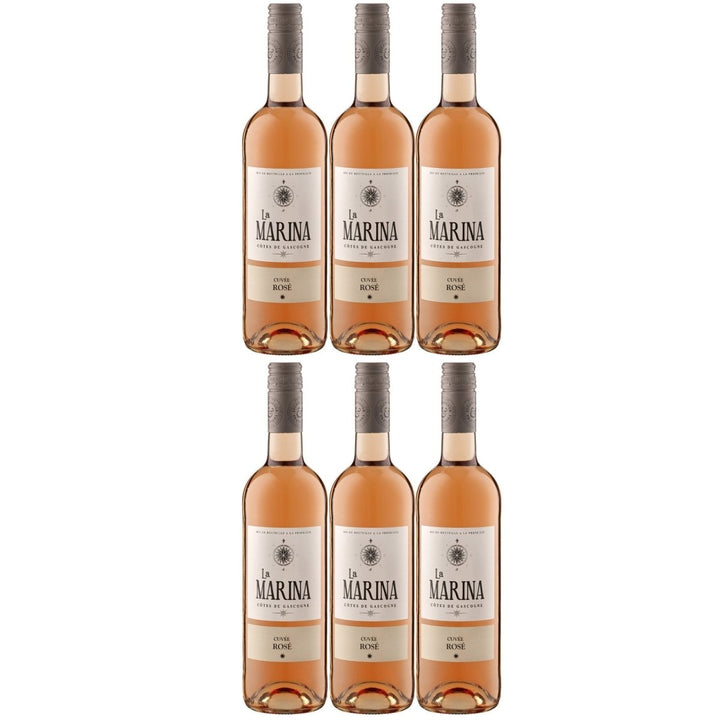 Domaine de Menard La Marina Cuvée Rosé VDP Côtes de Gascogne Roséwein Wein Trocken Frankreich (6 x 0,75l) - Versanel -