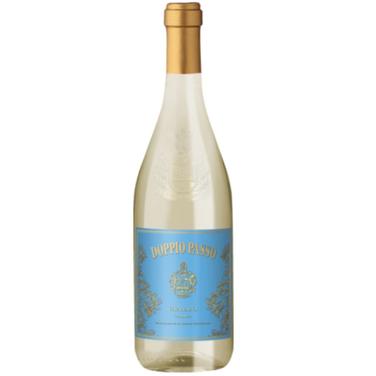 Doppio Passo Grillo Sicilia Weißwein italiensicher Wein halbtrocken DOC Italien (12 x 0.75l) - Versanel -