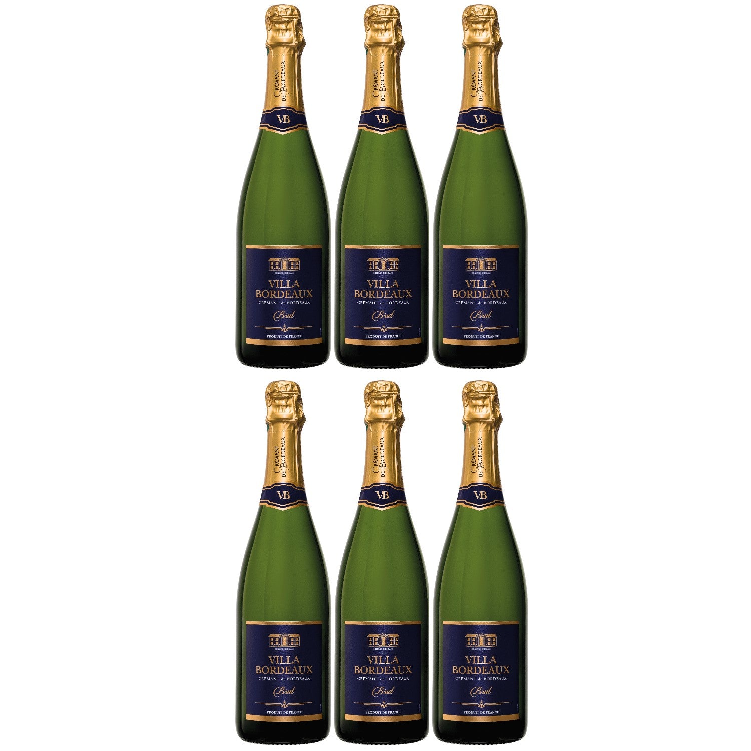 Maison Le Star Villa Bordeaux Crémant de Bordeaux Brut Frankreich (6 x 0,75l)