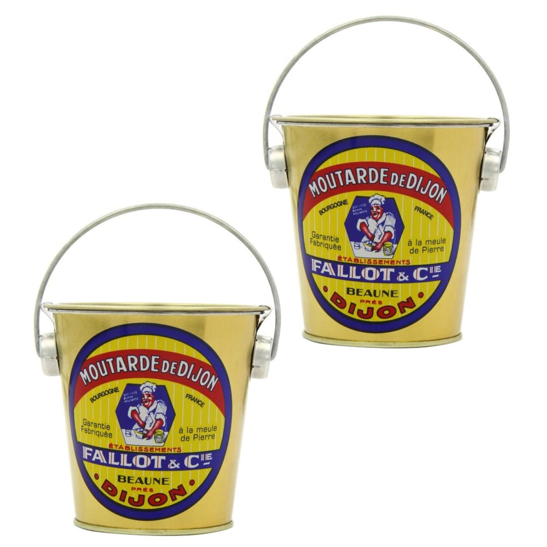 Edmond Fallot Klassischer Dijon-Senf im Metalleimer - Moutarde de Dijon (2 x 450g) - Versanel -