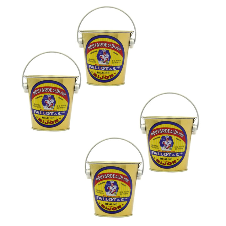 Edmond Fallot Klassischer Dijon-Senf im Metalleimer - Moutarde de Dijon (4 x 450g) - Versanel -