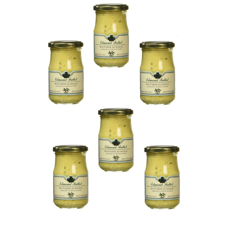 Edmond Fallot - Moutarde au Basilic Senf - (6 x 205g) - Versanel -