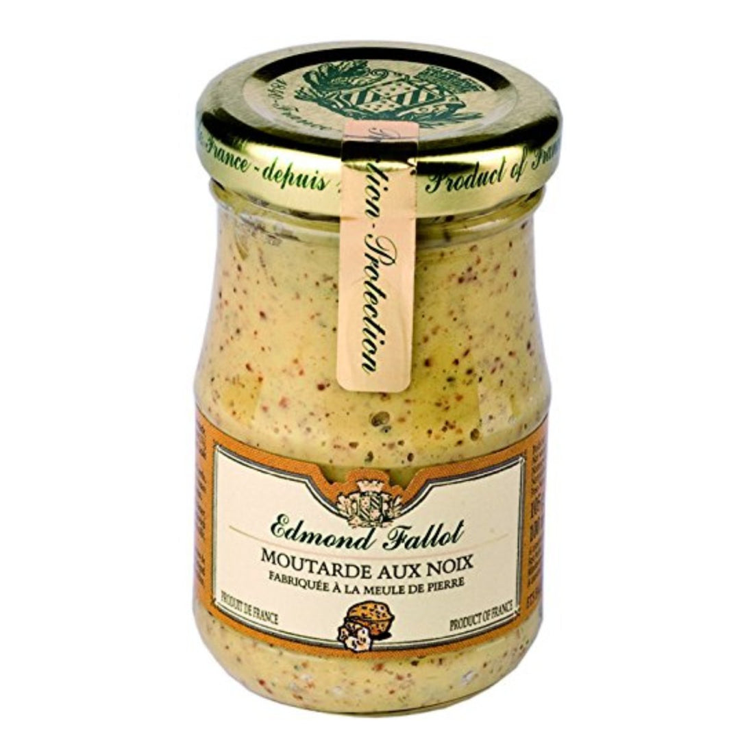 Edmond Fallot Moutarde aux noix Senf mit Walnuss Frankreich (1 x 105g) - Versanel -