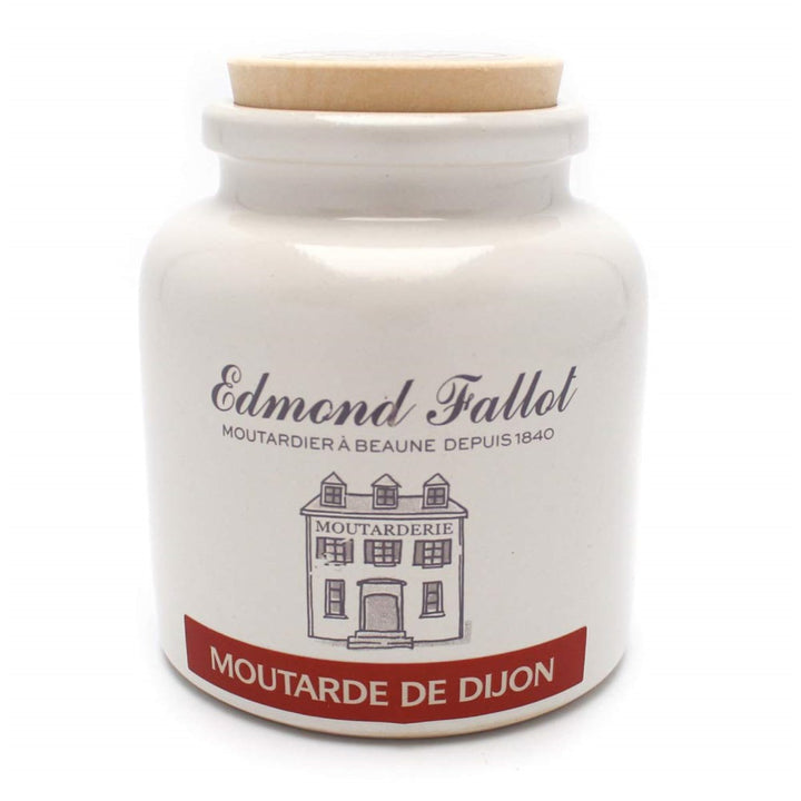 Edmond Fallot Moutarde de Dijon Senf scharf & fein im Steintopf Frankreich (1 x 250g) - Versanel -