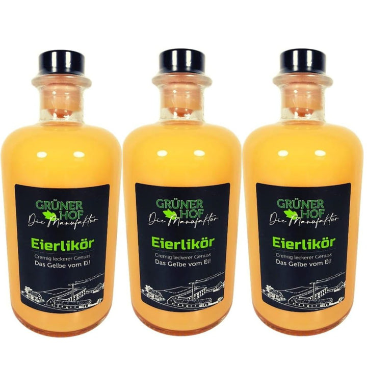 Eierlikör, Grüner Hof, Paehler Rietberg, 18% vol, (3 x 0,5L) - Versanel -