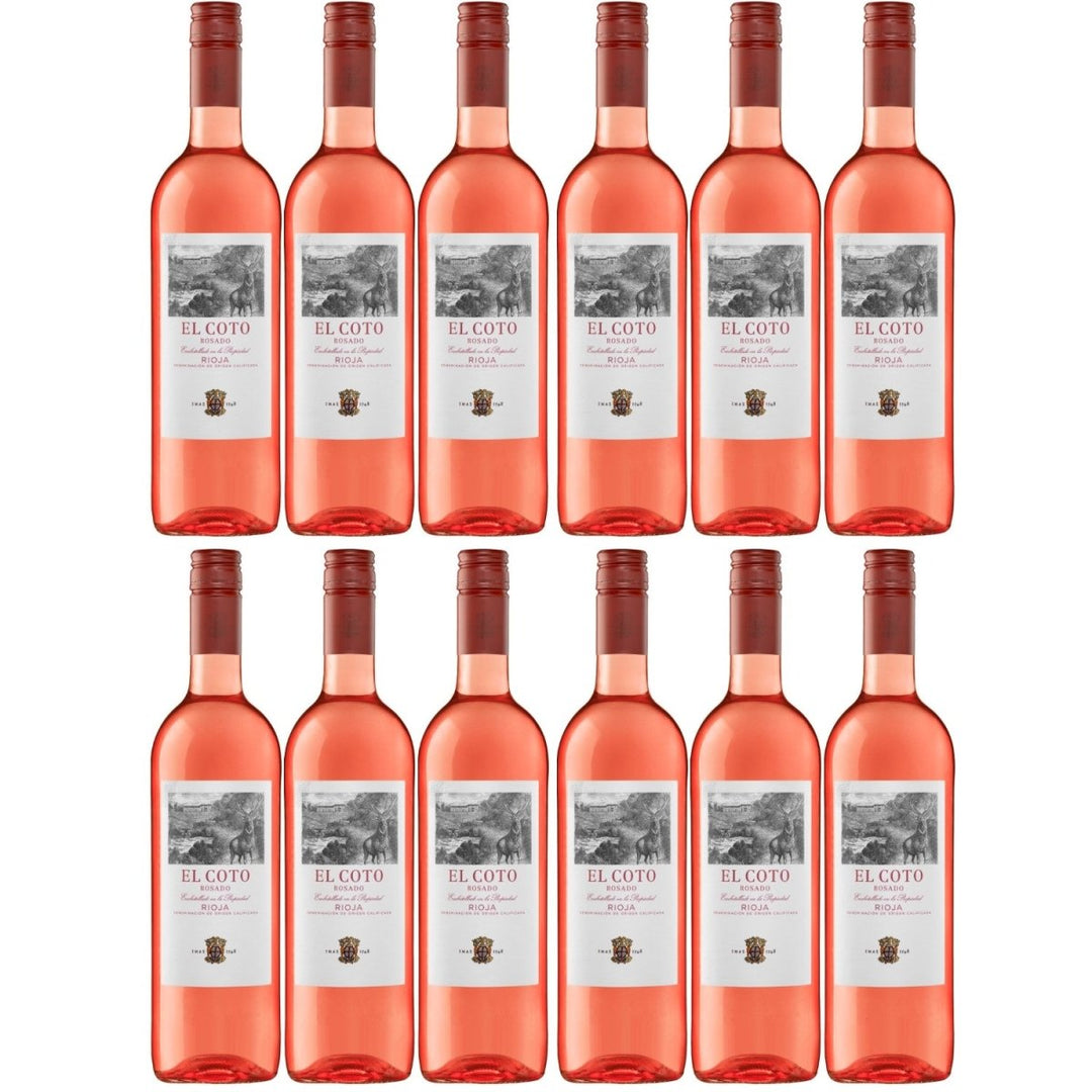 El Coto Rioja Tempranillo DOCa Rosado Roséwein Wein Trocken Spanien (12 x 0,75l) - Versanel -