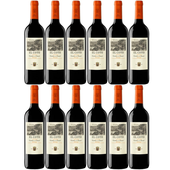 El Coto Tinto Crianza Rioja DOCa Tempranillo Trocken Spanien (12 x 0,75l) - Versanel -