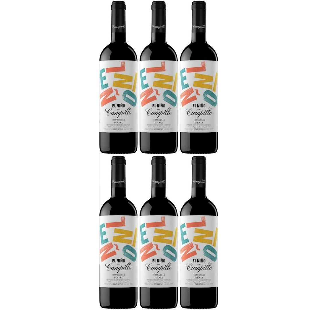 El Niño de Campillo Rotwein Wein trocken vegan Spanien ( 6 x 0,75l ) - Versanel -