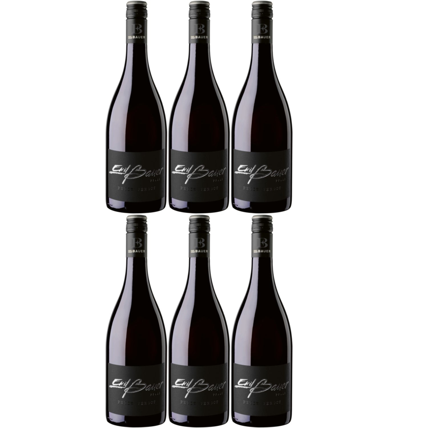 Emil Bauer Black Label Petit Verdot QbA Rotwein Wein trocken Deutschland (6 x 0.75l) - Versanel -