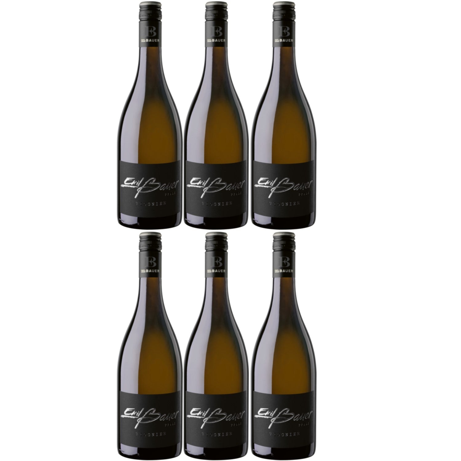 Emil Bauer Black Label Viognier QbA Weißwein Wein trocken Deutschland (6 x 0.75l) - Versanel -