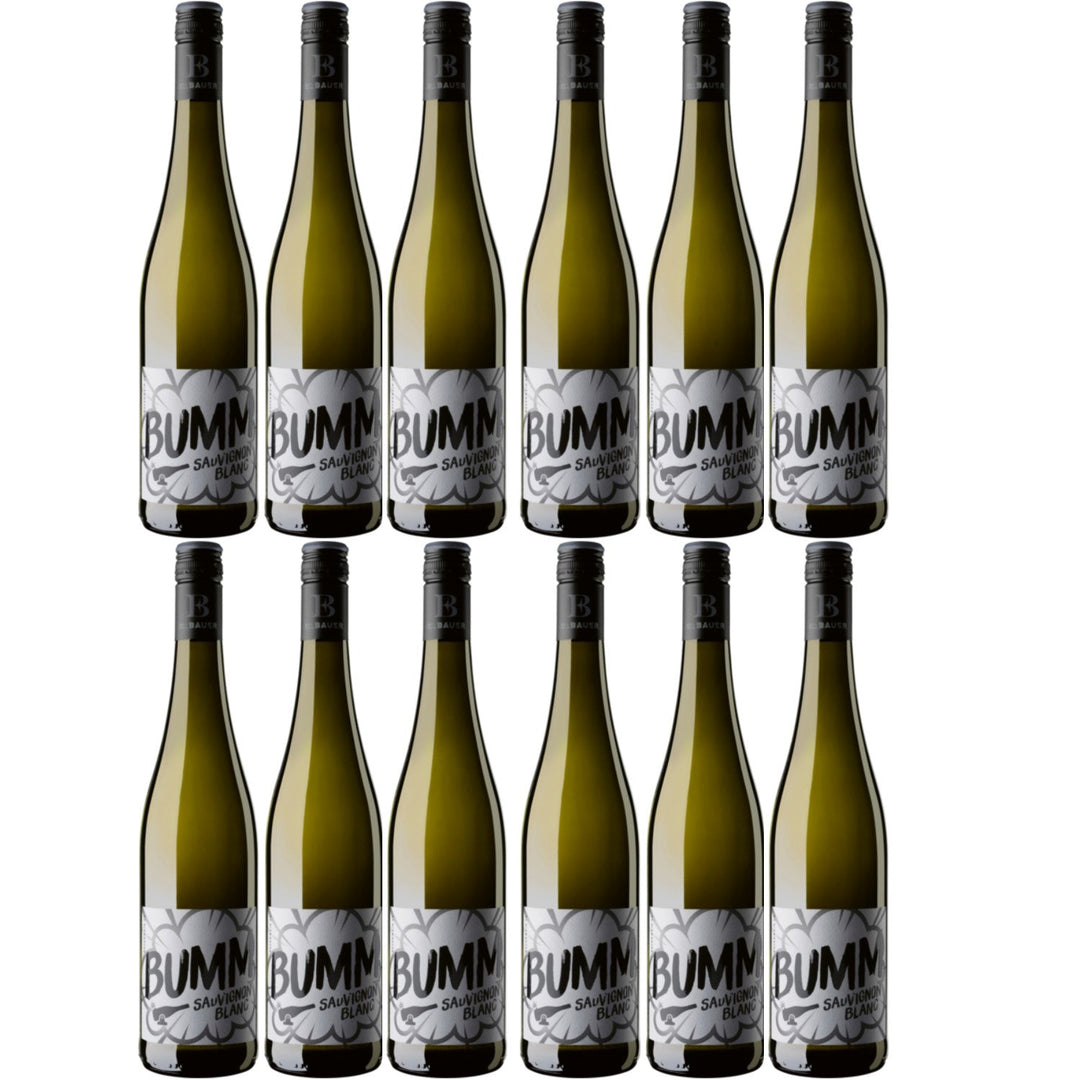 Emil Bauer White Label BUMM Sauvignon Blanc QbA Weißwein Wein Deutschland (12 x 0.75l) - Versanel -