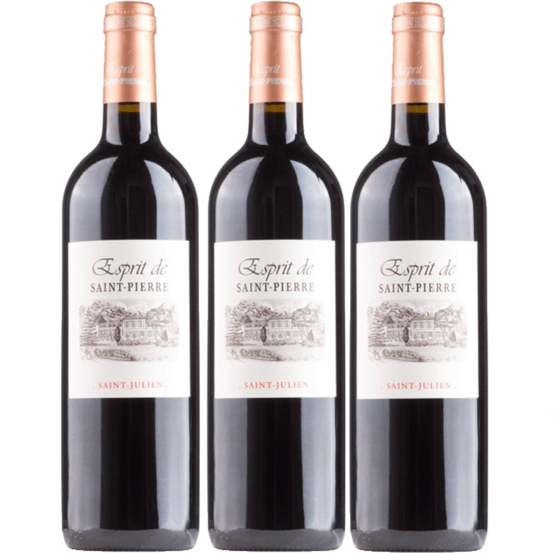 Esprit de Saint - Pierre Saint - Julien Rotwein Cuvée Wein trocken Frankreich (3 x 0,75l) - Versanel -