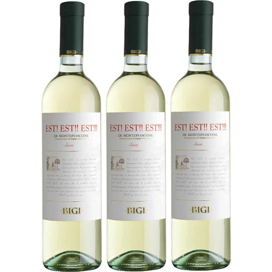 EST! EST!! EST!!! DOC di Montefiascone Weißwein Wein trocken Italien (3 x 0,75l) - Versanel -