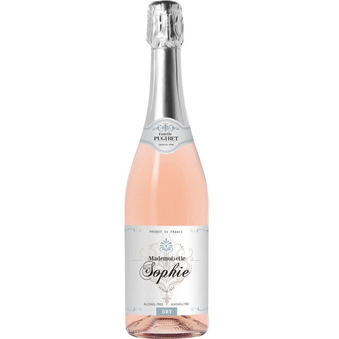 Famille Pugibet Mademoiselle Sophie Schaumwein Roséwein rosé trocken sec alkoholfrei Frankreich (12 x 0,75l) - Versanel -