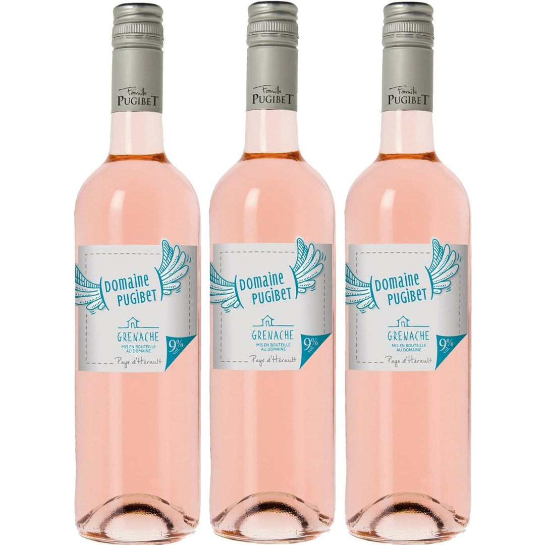 Famille Pugibet Rosé, Grenache Roséwein Wein trocken Frankreich (3 x 0,75l) - Versanel -