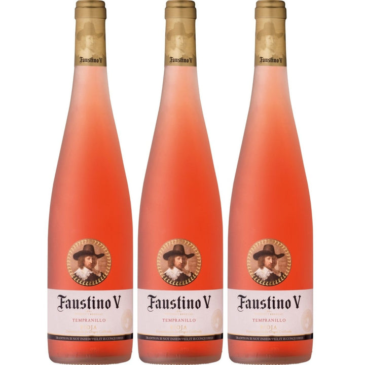 Faustino V Rosado Roséwein Wein trocken Spanien ( 3 x 0,75l ) - Versanel -